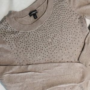 Embellished Sweater Shirt